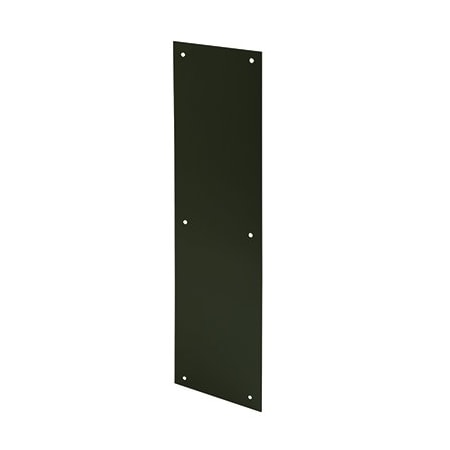 Prime-Line Door Push Plate, 4 in. x 16 in., Bronze (Single Pack) J 4686